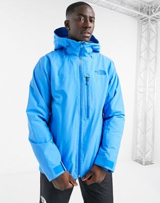 blue north face ski jacket