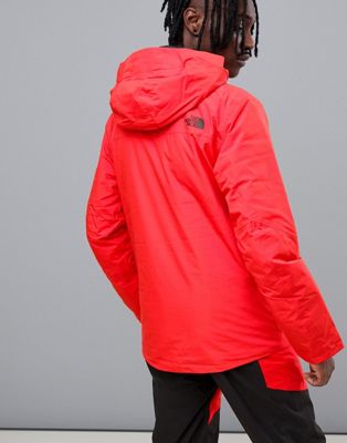 north face descendit red