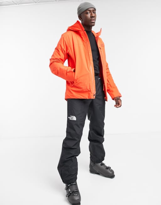 North face descendit sale jacket red