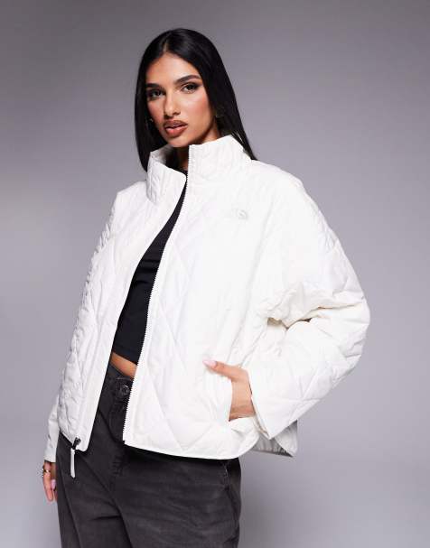 The North Face Diamond Peak Insulated Jacket in cream