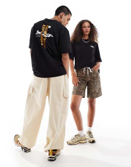 【THE NORTH FACE】 Digital Mountain back print oversized The North Face Digital Mountain back print oversized in
