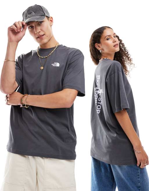 The North Face Digital Mountain back print oversized in