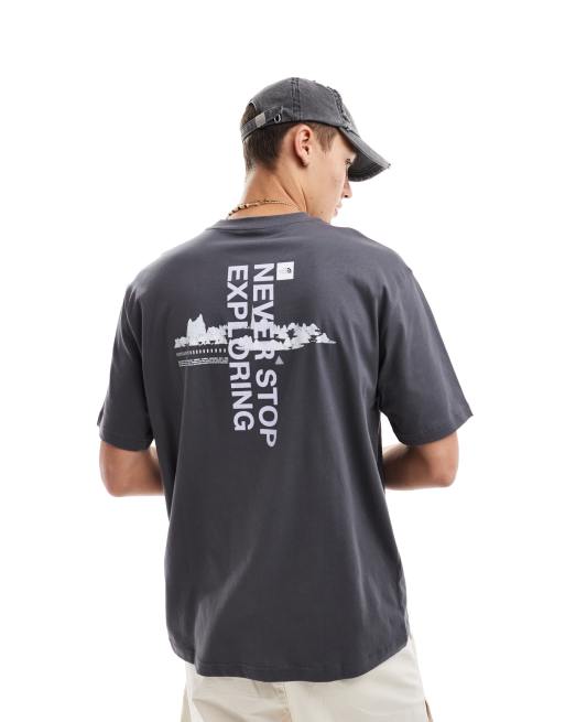 The North Face Digital Mountain back print oversized t-shirt