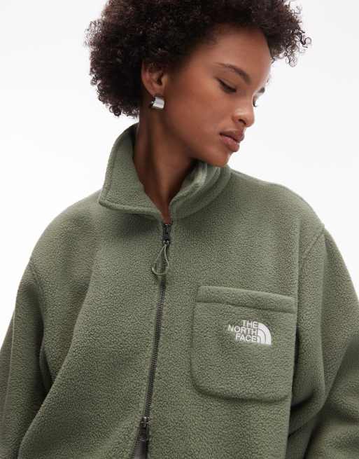 The North Face – Dirus – Ljusgrön fleecejacka i unisex-modell med dragkedja, 3 av 4