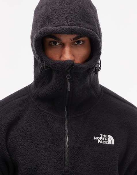 The North Face – Dirus – Svart huvtröja i fleece med balaclava och kort dragkedja i unisex-modell - view 1