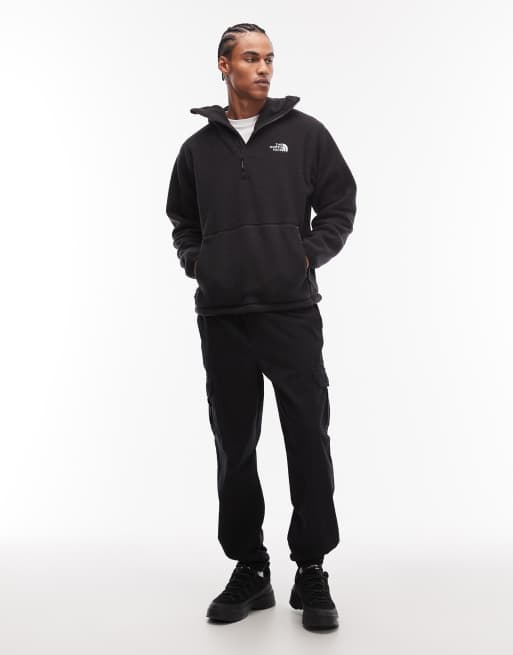 The North Face - Dirus - Sweat à capuche style cagoule unisexe zippé en polaire - Noir, 3 de 5