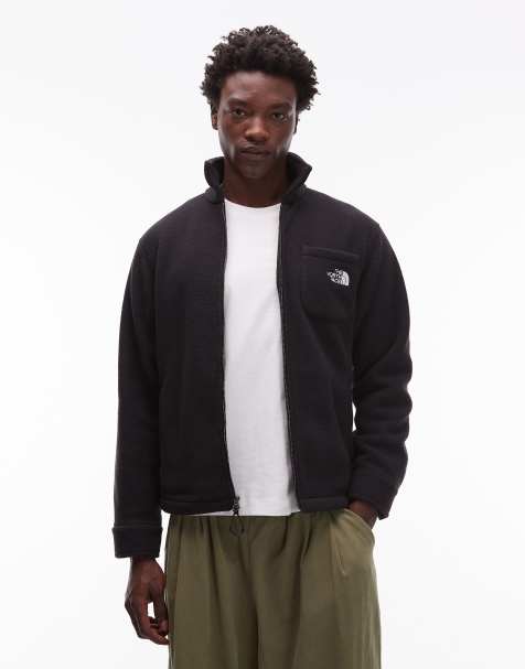 The North Face Dirus unisex zip fleece jacket in black - view 1