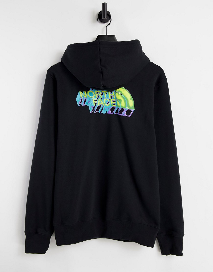 The North Face Distorted Half Dome hoodie in black