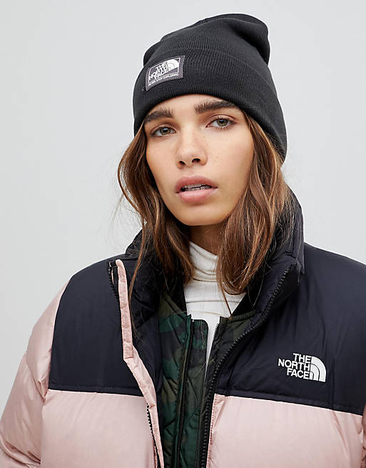 The North Face Dock Worker Beanie Hat in Black | ASOS
