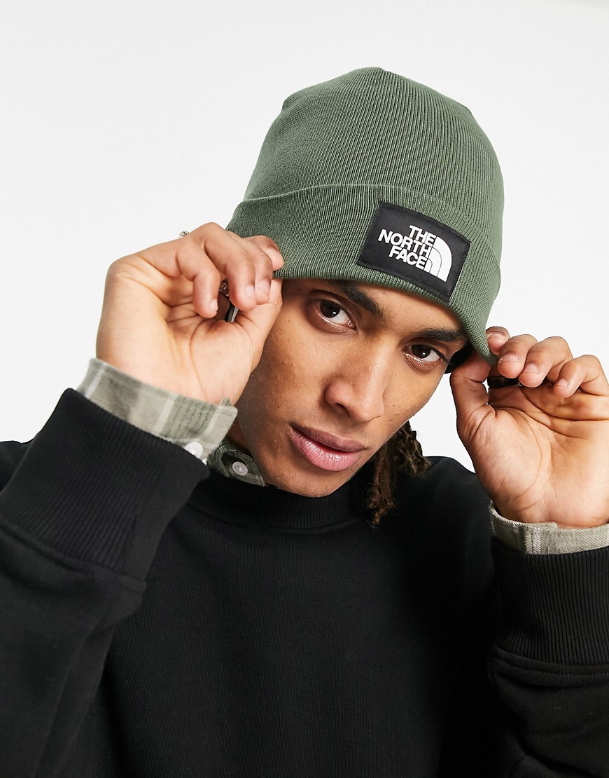 THE NORTH FACE DOCK WORKER BEANIE IN KHAKI-GREEN