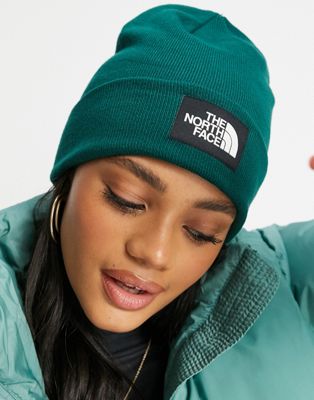 green north face hat