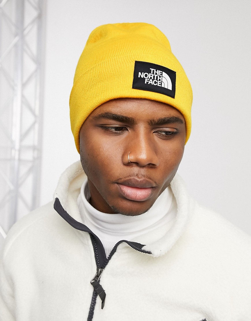 The North Face Dock Worker Recycled beanie in yellow