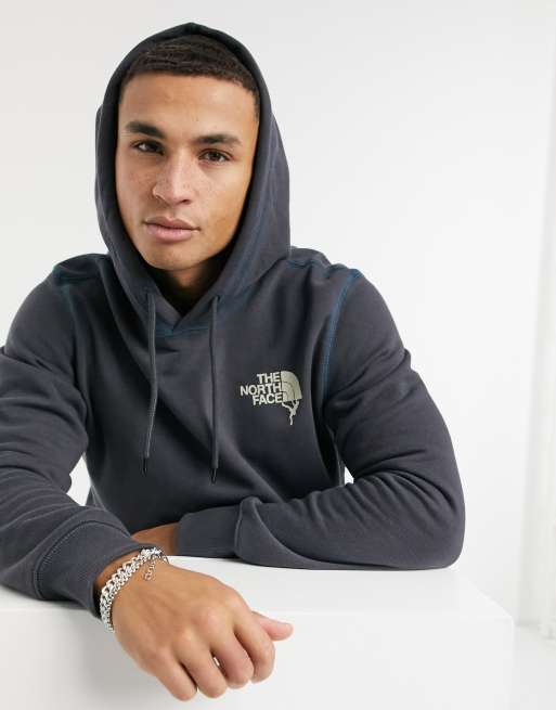 The North Face Graphic hoodie in gray Exclusive to ASOS