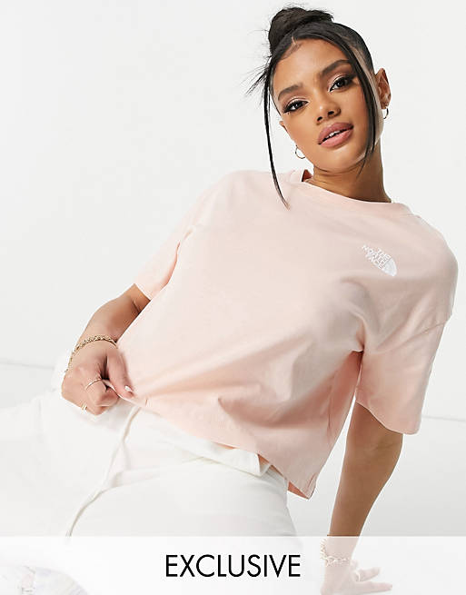 Women The North Face Dome Cropped t-shirt in pink Exclusive to  