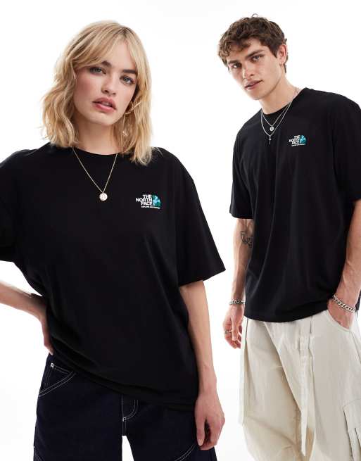 The North Face - Dome - Oversized T-shirt med print på ryggen i sort