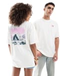 [The North Face] The North Face Dome Tent back print oversized t-shirt in off white exclusive to ASOS 2XL WHITE