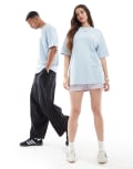 [The North Face] The North Face Dome Tent backprint oversized t-shirt in light blue exclusive to ASOS 2XL Light blue