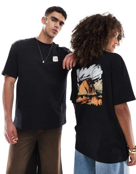 The North Face - Dome Tent - Oversized T-shirt met print op de achterkant in zwart, exclusief bij ASOS - view 1