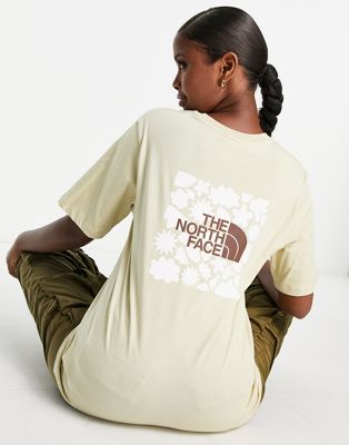 The North Face Doodles Box back print relaxed fit t-shirt in stone Exclusive at ASOS