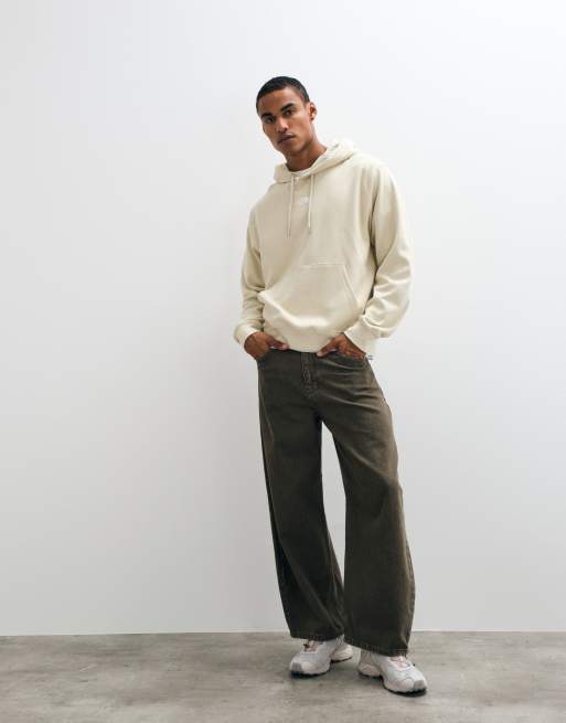 The North Face double knit hoodie in beige  , 2 of 5