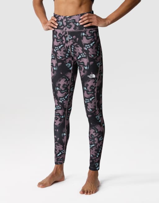 The North Face - Dragline - Basislaag broek met slangenprint in grijs