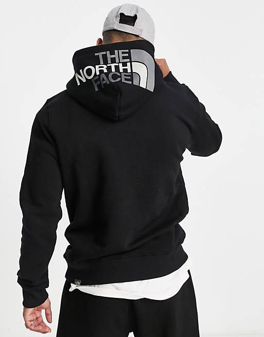 The North Face Drew Peak back print hoodie in black | ASOS