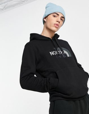 The North Face Drew Peak chest logo hoodie in black