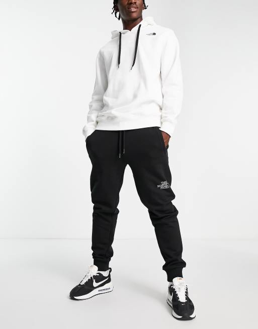 The North Face Drew Peak cotton joggers in black ASOS