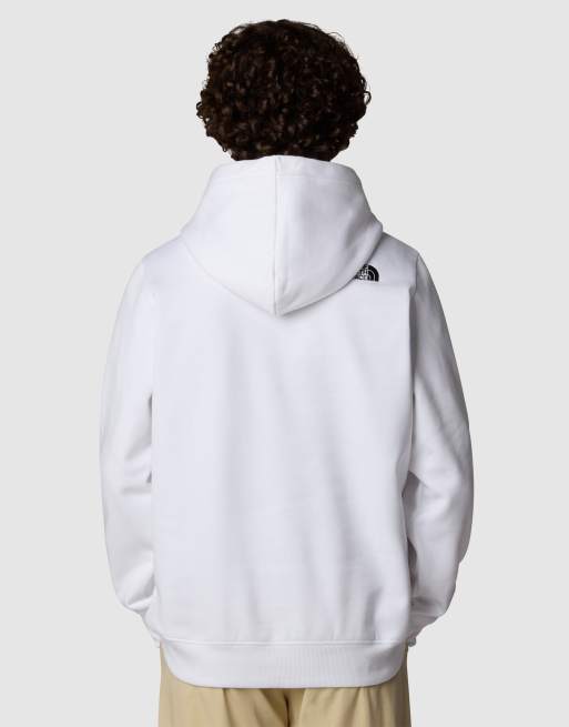 The North Face - Drew Peak - Felpa con cappuccio bianco tnf/nero tnf, 2 di 4