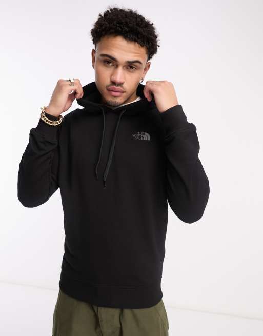 The North Face - Drew Peak - Felpa leggera nera con logo sul cappuccio 
