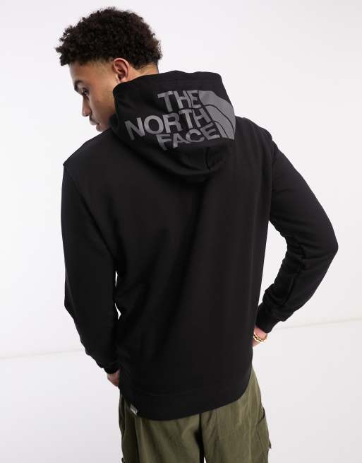 The North Face - Drew Peak - Felpa leggera nera con logo sul cappuccio , 2 di 4