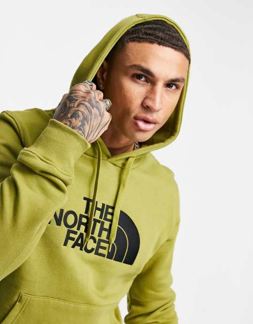 North face drew peak hoodie clearance green