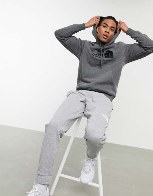 The north face drew peak hoodie grey sale