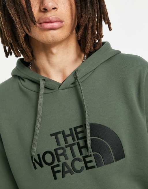 North face drew shop peak hoodie green