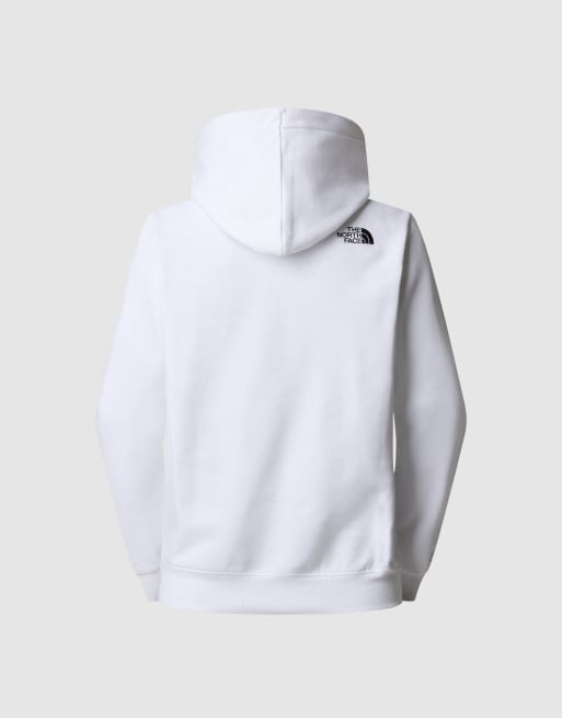 The North Face Drew peak hoodie in tnf white/tnf black, 4 of 4