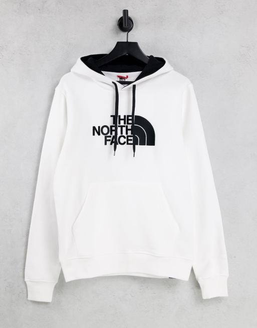 The north face black deals and white hoodie