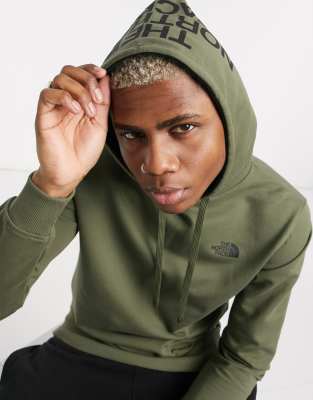 khaki north face sweatshirt