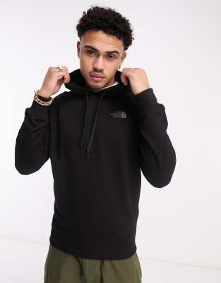 The North Face Drew Peak light hoodie with hood logo in black