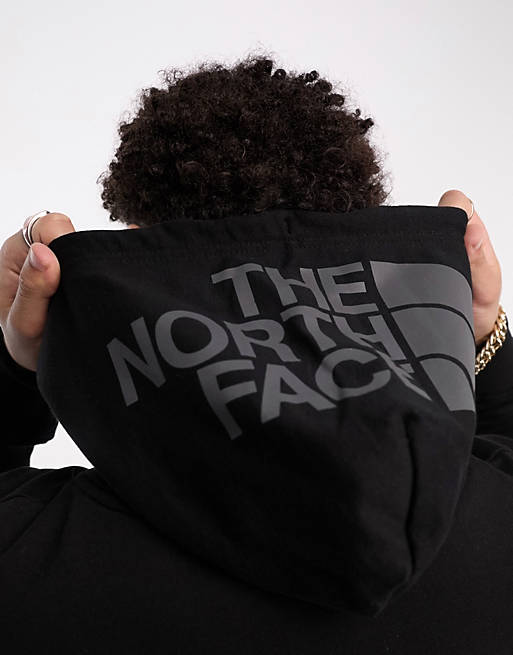 The North Face Drew Peak light hoodie with hood logo in black | ASOS