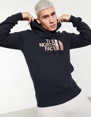 the north face hoodie navy