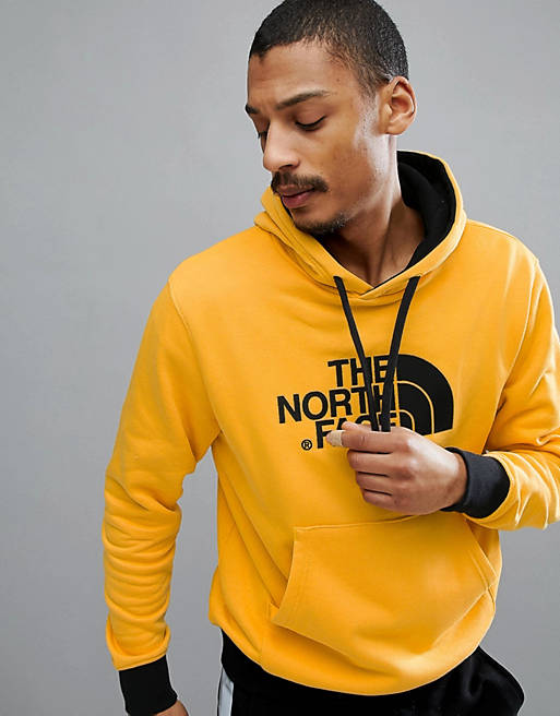 The North Face Drew Peak Pullover Hoodie In Yellow | ASOS