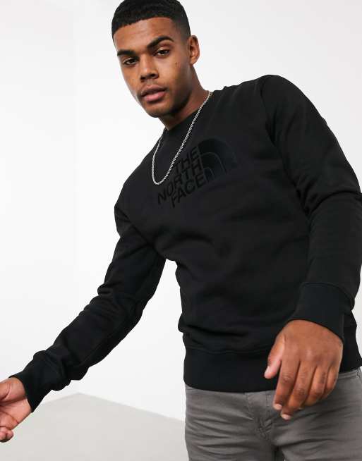 The North Face Drew Peak black sweatshirt in | ASOS