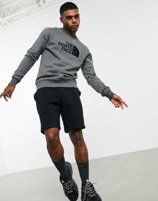 The North Face Drew Peak sweatshirt in grey ASOS