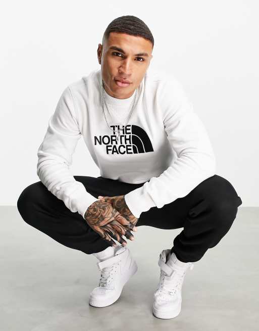 The north face drew peak hoodie clearance white