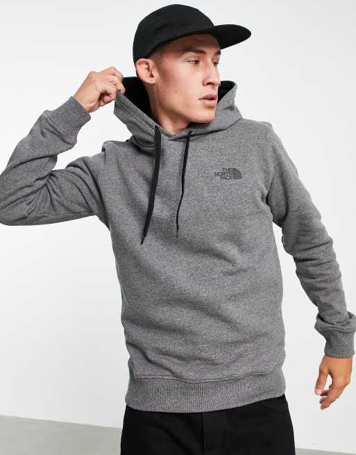The North Face – Drew Peak – Szara bluza z kapturem i nadrukiem na plecach