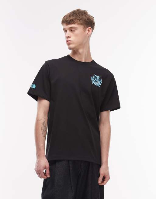 The North Face Drip Logo relaxed backprint t-shirt in black, 3 of 5
