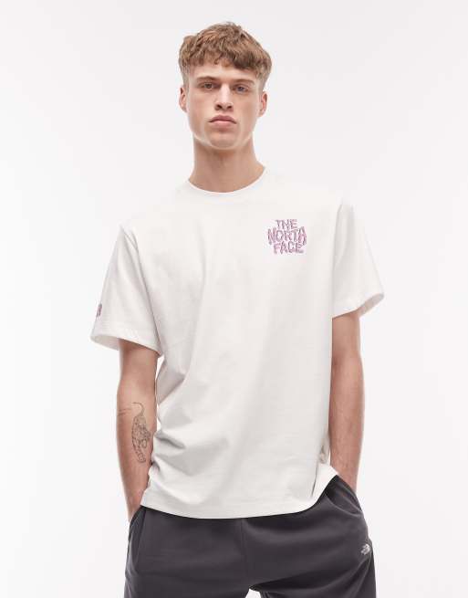 The North Face - Drip Logo - T-shirt comoda bianca con stampa sul retro, 3 di 5