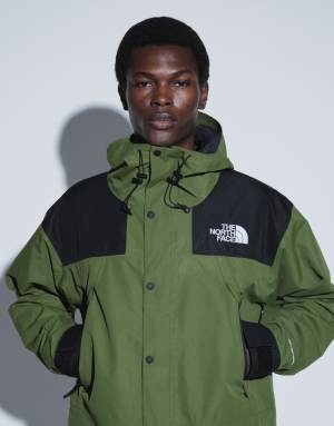 The North Face Dryvent Mono Mountain jacket in khaki and black