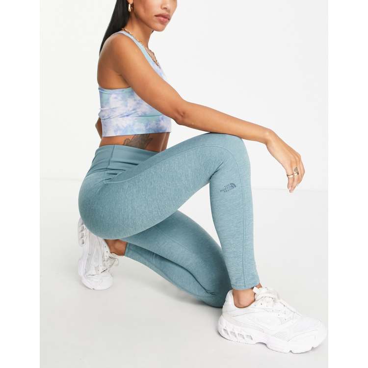 The North Face Flash Dry Green Yoga Cropped Leggings Waist