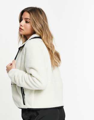 north face dunraven sherpa crop